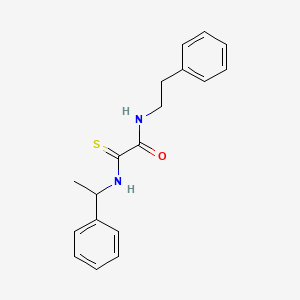 molecular formula C18H20N2OS B4206397 N-(2-phenylethyl)-2-[(1-phenylethyl)amino]-2-thioxoacetamide 