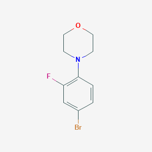 molecular formula C10H11BrFNO B042065 4-(4-溴-2-氟苯基)吗啉 CAS No. 513068-89-8