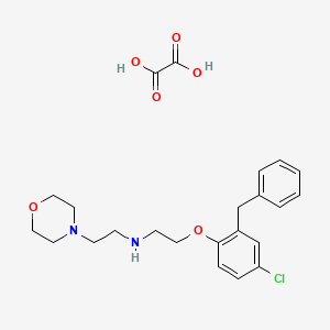 molecular formula C23H29ClN2O6 B4206561 N-[2-(2-benzyl-4-chlorophenoxy)ethyl]-2-morpholin-4-ylethanamine;oxalic acid 