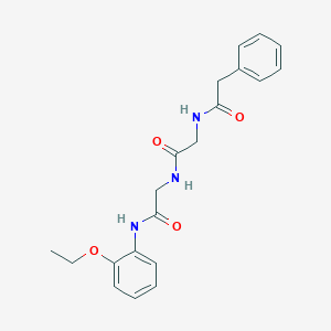 molecular formula C20H23N3O4 B4206569 N~1~-(2-{[2-(2-Ethoxyanilino)-2-oxoethyl]amino}-2-oxoethyl)-2-phenylacetamide 