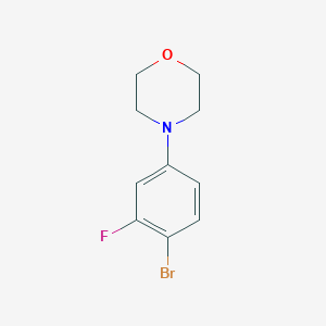 molecular formula C10H11BrFNO B042066 4-(4-Bromo-3-fluorophenyl)morpholine CAS No. 279261-83-5