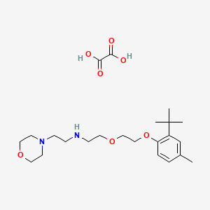 molecular formula C23H38N2O7 B4206684 N-[2-[2-(2-tert-butyl-4-methylphenoxy)ethoxy]ethyl]-2-morpholin-4-ylethanamine;oxalic acid 