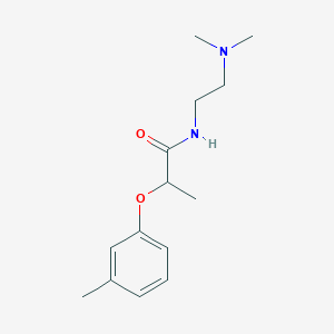molecular formula C14H22N2O2 B4206863 N-[2-(dimethylamino)ethyl]-2-(3-methylphenoxy)propanamide 