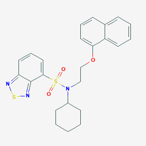 N-cyclohexyl-N-[2-(1-naphthyloxy)ethyl]-2,1,3-benzothiadiazole-4-sulfonamide