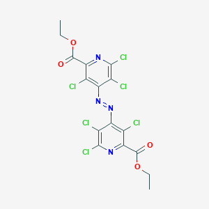 Ethyl 3,5,6-trichloro-4-{[2,3,5-trichloro-6-(ethoxycarbonyl)-4-pyridinyl]diazenyl}-2-pyridinecarboxylate