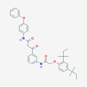 3-(3-{[(2,4-ditert-pentylphenoxy)acetyl]amino}phenyl)-3-oxo-N-(4-phenoxyphenyl)propanamide