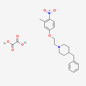 molecular formula C23H28N2O7 B4207309 4-benzyl-1-[2-(3-methyl-4-nitrophenoxy)ethyl]piperidine oxalate 