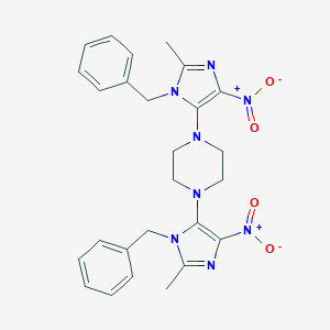 1,4-bis(1-benzyl-2-methyl-4-nitro-1H-imidazol-5-yl)piperazine