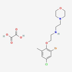 molecular formula C17H24BrClN2O6 B4207346 N-[2-(2-bromo-4-chloro-6-methylphenoxy)ethyl]-2-morpholin-4-ylethanamine;oxalic acid 