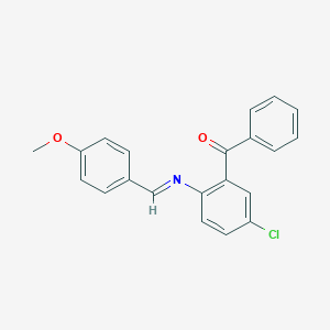 {5-Chloro-2-[(4-methoxybenzylidene)amino]phenyl}(phenyl)methanone