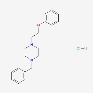 molecular formula C20H27ClN2O B4207405 1-benzyl-4-[2-(2-methylphenoxy)ethyl]piperazine hydrochloride 