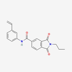 molecular formula C20H18N2O3 B4207661 N-(3-ethenylphenyl)-1,3-dioxo-2-propyl-2,3-dihydro-1H-isoindole-5-carboxamide 