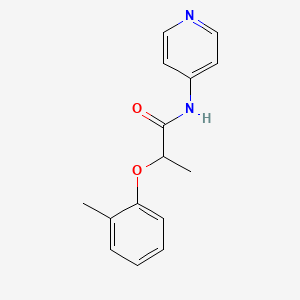 molecular formula C15H16N2O2 B4207816 2-(2-methylphenoxy)-N-4-pyridinylpropanamide 