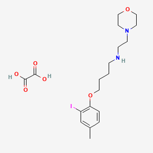molecular formula C19H29IN2O6 B4207820 4-(2-iodo-4-methylphenoxy)-N-(2-morpholin-4-ylethyl)butan-1-amine;oxalic acid 