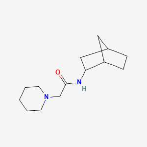 molecular formula C14H24N2O B4208330 N-(2-bicyclo[2.2.1]heptanyl)-2-piperidin-1-ylacetamide 
