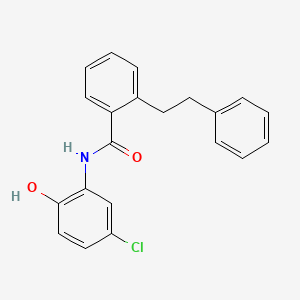 molecular formula C21H18ClNO2 B4208346 N-(5-chloro-2-hydroxyphenyl)-2-(2-phenylethyl)benzamide 