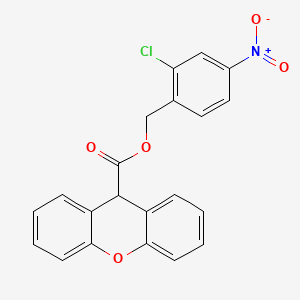 molecular formula C21H14ClNO5 B4208355 2-chloro-4-nitrobenzyl 9H-xanthene-9-carboxylate 