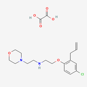 molecular formula C19H27ClN2O6 B4208526 [2-(2-allyl-4-chlorophenoxy)ethyl][2-(4-morpholinyl)ethyl]amine oxalate 
