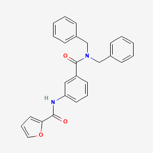 molecular formula C26H22N2O3 B4209172 N~2~-{3-[(Dibenzylamino)carbonyl]phenyl}-2-furamide 