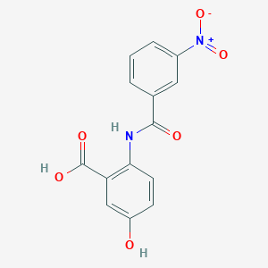 molecular formula C14H10N2O6 B4209265 5-hydroxy-2-[(3-nitrobenzoyl)amino]benzoic acid 