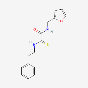 molecular formula C15H16N2O2S B4209361 N-(2-furylmethyl)-2-[(2-phenylethyl)amino]-2-thioxoacetamide 