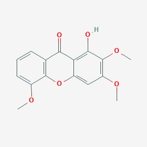 molecular formula C16H14O6 B042096 1-Hydroxy-2,3,5-trimethoxyxanthen-9-one CAS No. 22804-49-5