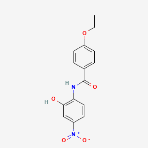 molecular formula C15H14N2O5 B4209628 4-ethoxy-N-(2-hydroxy-4-nitrophenyl)benzamide 