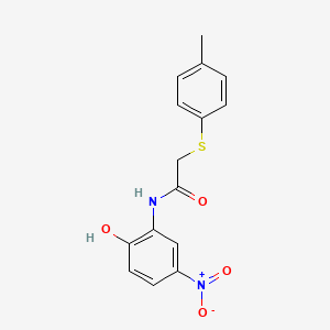 molecular formula C15H14N2O4S B4209720 N-(2-hydroxy-5-nitrophenyl)-2-[(4-methylphenyl)thio]acetamide 