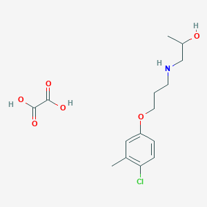 molecular formula C15H22ClNO6 B4209804 1-[3-(4-Chloro-3-methylphenoxy)propylamino]propan-2-ol;oxalic acid 
