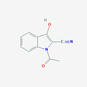 molecular formula C11H8N2O2 B420998 1-acetyl-3-hydroxyindole-2-carbonitrile 