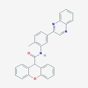 molecular formula C29H21N3O2 B4210167 N-(2-methyl-5-quinoxalin-2-ylphenyl)-9H-xanthene-9-carboxamide 