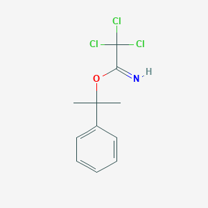 molecular formula C11H12Cl3NO B042102 2-Phenylpropan-2-yl 2,2,2-trichloroacetimidate CAS No. 147221-33-8
