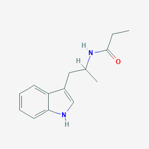 molecular formula C14H18N2O B421047 N-[2-(1H-indol-3-yl)-1-methylethyl]propanamide 
