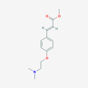 molecular formula C14H19NO3 B042105 (2E)-3-[4-[2-(Dimethylamino)ethoxy]phenyl]-2-propenoic Acid Methyl Ester CAS No. 245467-31-6
