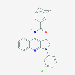 molecular formula C28H28ClN3O B421178 N-[1-(3-chlorophenyl)-2,3-dihydro-1H-pyrrolo[2,3-b]quinolin-4-yl]-1-adamantanecarboxamide CAS No. 300719-09-9