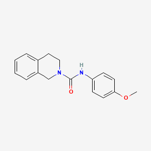 molecular formula C17H18N2O2 B4213158 N-(4-methoxyphenyl)-3,4-dihydro-2(1H)-isoquinolinecarboxamide 