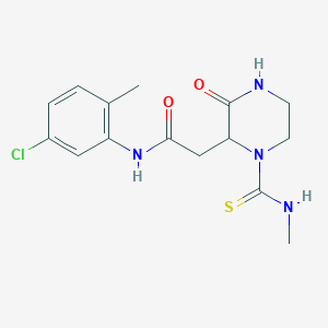 molecular formula C15H19ClN4O2S B4213403 N-(5-chloro-2-methylphenyl)-2-[1-(methylcarbamothioyl)-3-oxopiperazin-2-yl]acetamide 
