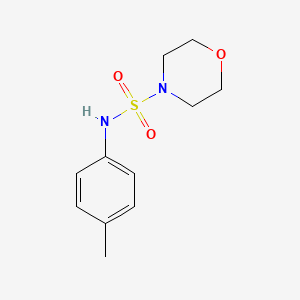 molecular formula C11H16N2O3S B4213490 N-(4-methylphenyl)morpholine-4-sulfonamide 