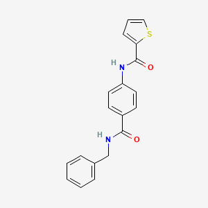 molecular formula C19H16N2O2S B4214011 N-[4-(benzylcarbamoyl)phenyl]thiophene-2-carboxamide 