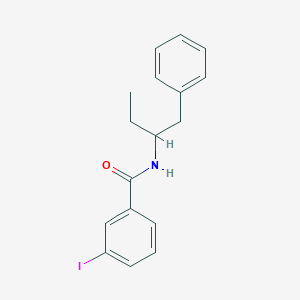 molecular formula C17H18INO B4214377 3-iodo-N-(1-phenylbutan-2-yl)benzamide 