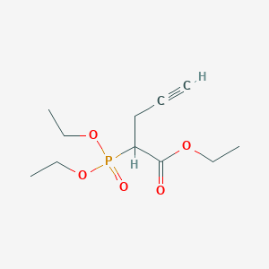 Ethyl 2-(diethoxyphosphoryl)pent-4-ynoate