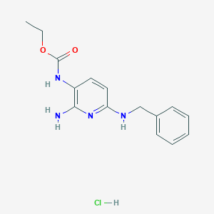 molecular formula C15H19ClN4O2 B042160 Desfluoro Flupirtine Hydrochloride CAS No. 21630-56-8
