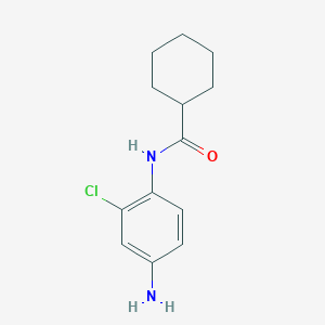molecular formula C13H17ClN2O B4217509 N-(4-amino-2-chlorophenyl)cyclohexanecarboxamide 
