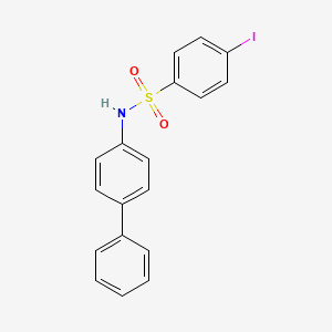 molecular formula C18H14INO2S B4217819 N-4-biphenylyl-4-iodobenzenesulfonamide 