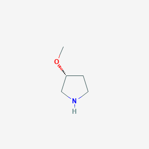 molecular formula C5H11NO B042184 (R)-3-Methoxypyrrolidine CAS No. 120099-60-7