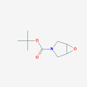 molecular formula C9H15NO3 B042191 叔丁基 6-氧杂-3-氮杂双环[3.1.0]己烷-3-羧酸酯 CAS No. 114214-49-2