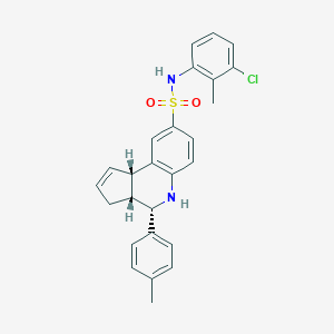 molecular formula C26H25ClN2O2S B421939 N-(3-chloro-2-methylphenyl)-4-(4-methylphenyl)-3a,4,5,9b-tetrahydro-3H-cyclopenta[c]quinoline-8-sulfonamide 