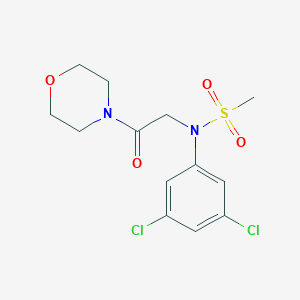 molecular formula C13H16Cl2N2O4S B422003 N-(3,5-dichlorophenyl)-N-[2-(morpholin-4-yl)-2-oxoethyl]methanesulfonamide 