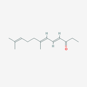 molecular formula C₁₄H₂₂O B042204 7,11-Dimethyldodeca-4,6,10-trien-3-one CAS No. 26651-96-7