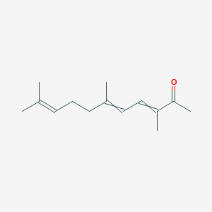 molecular formula C14H22O B042212 3,5,9-Undecatrien-2-one, 3,6,10-trimethyl- CAS No. 1117-41-5